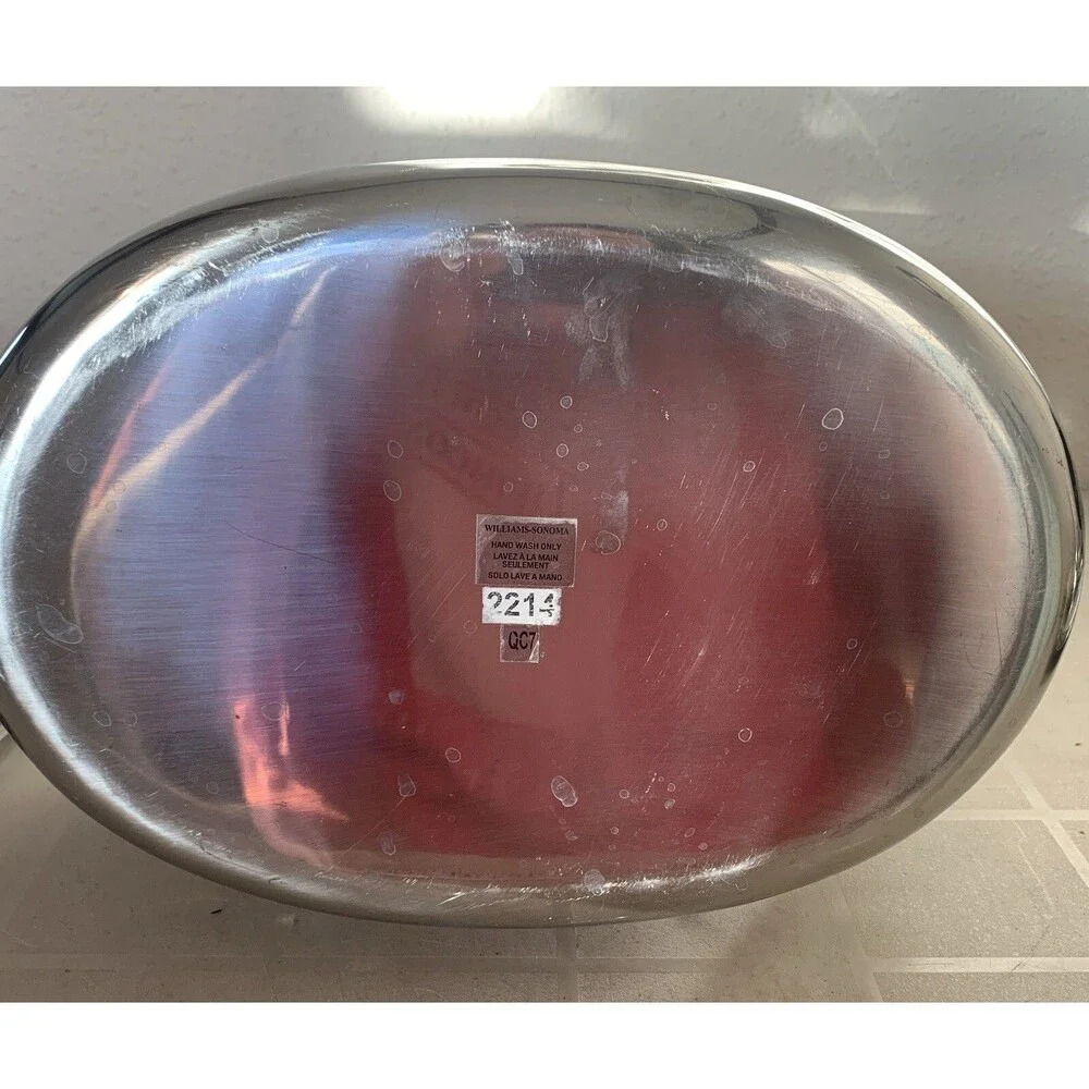 Crafthouse Signature Oval Ice Bucket Lid Scoop Stainless Steel Beer Wine Party